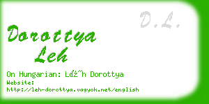 dorottya leh business card